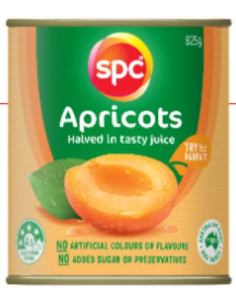 Spc Apricots Halves In Juice 825g x 1